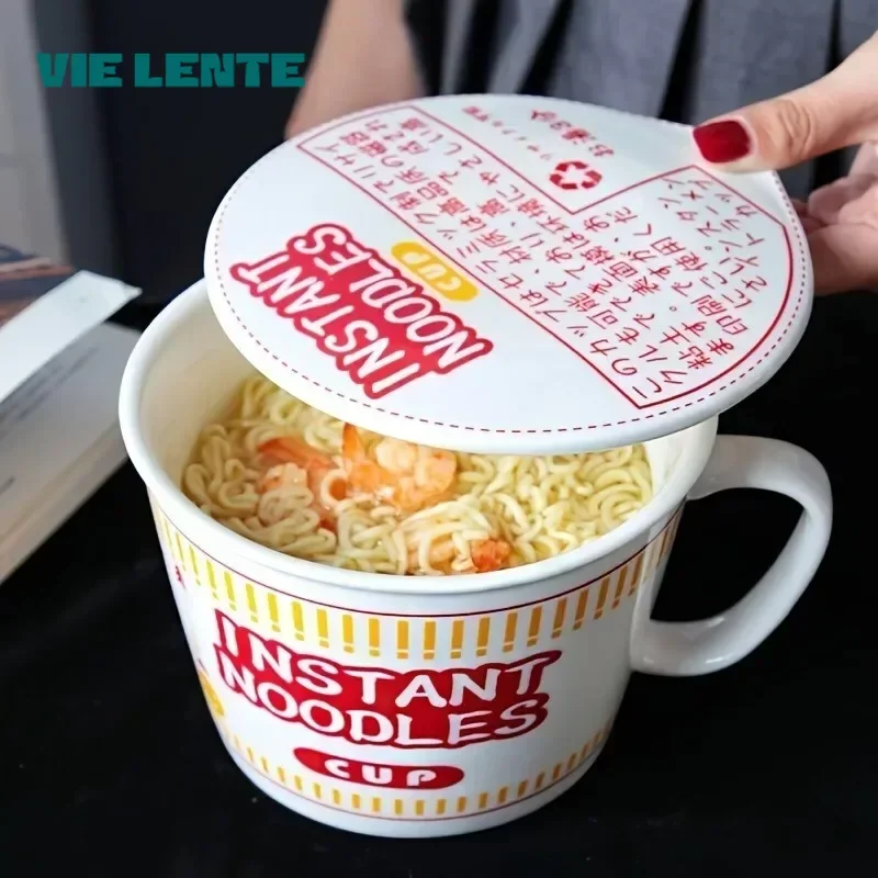 Dim Sum Basket - 1 Stück große Keramik-Nudelschüssel mit Deckel,