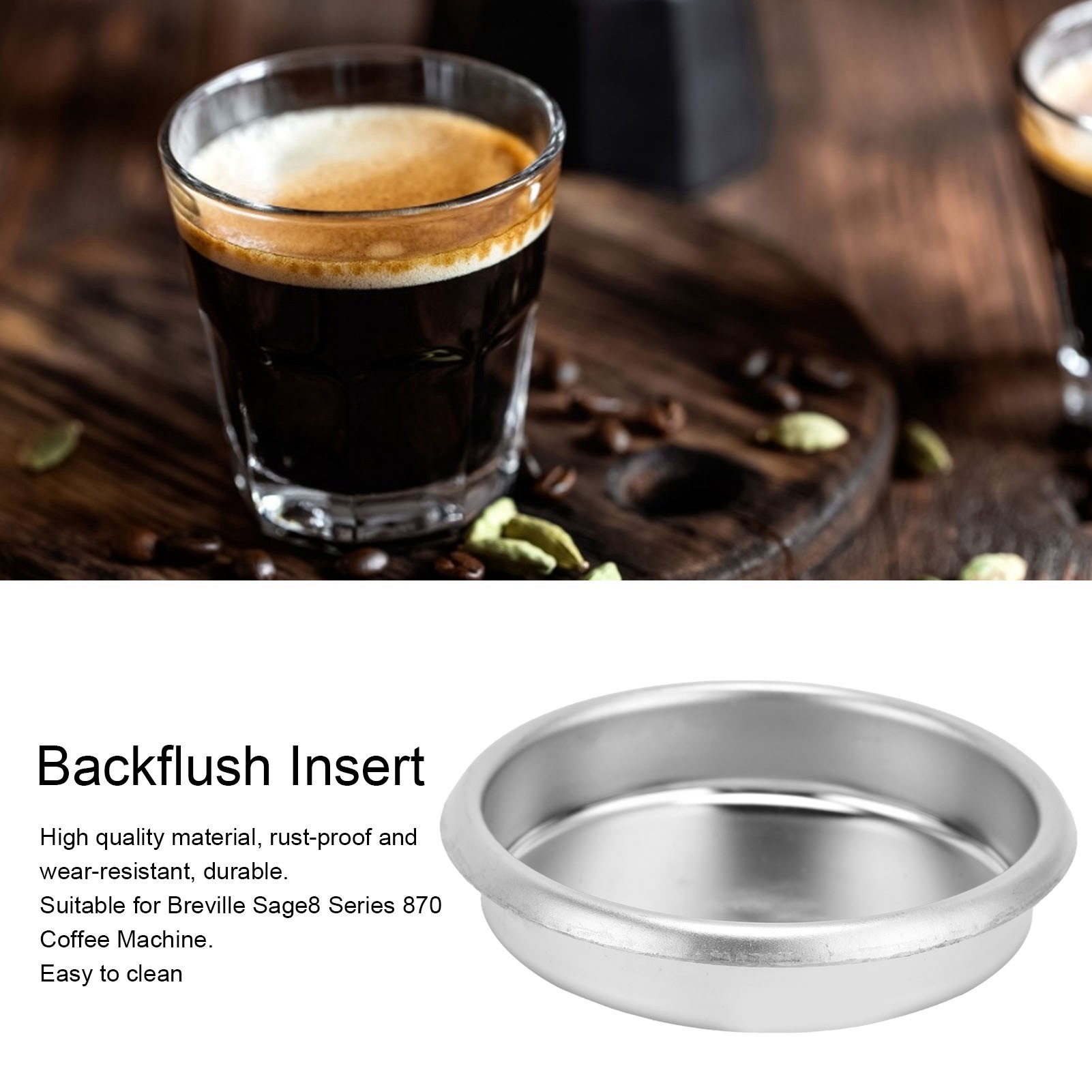 Breville Espresso Bes870 - 54 mm Kaffeemaschine Edelstahl Backflush Einsatz