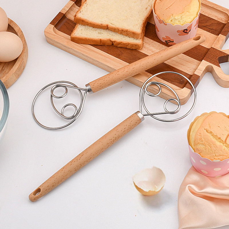 Danish Pancake Pan - Dänischer Teigkneter aus Edelstahl mit ergonomischem