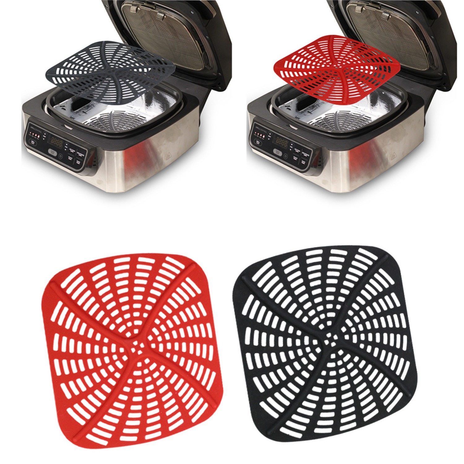 Ninja Air Fryer Af300 - 2-teiliges wiederverwendbares Silikon-Liner-Set für Ninja Foodi